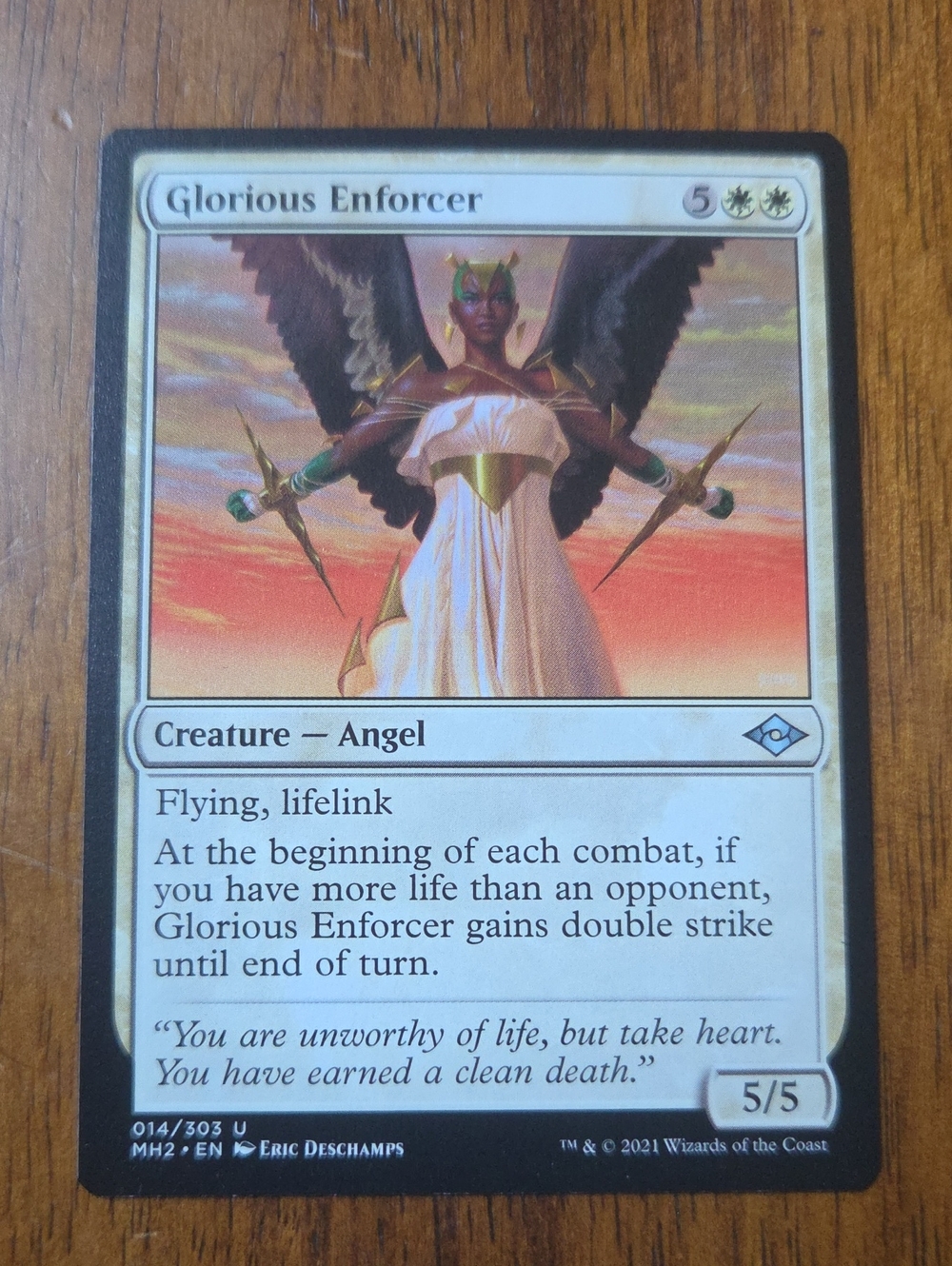 Glorious Enforcer - White Angel Creature Card